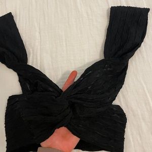 Black Crop Top